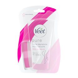 VEET PURE - Crème Dépilatoire Sous la Douche Corps & Jambes - Peaux Normales - Sans Odeur d'Amoniaque - 150ml