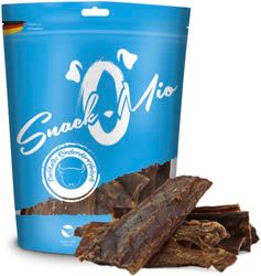 SnackOMio Premium Hondensnack, delicate beef jerky, graanvrij, 1 x 600 g