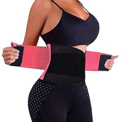 VENUZOR Taille Trainer Riem voor Vrouwen - Taille Cincher Trimmer - Afslankende Body Shaper Riem - Sport Gordelriem (UP Graded), roze, M