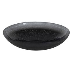 BigBuy Home Centre de Table Noir Cristal 30 x 30 x 6,5 cm