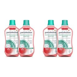 Parodontax Bain de Bouche Quotidien, Protection Active, Pour Les Gencives et Des Dents Saines, Menthe Douce, Sans Alcool, 2x500 ml (Lot de 2)