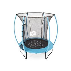 TP Toys - 6ft Hip Hop Junior Trampoline with Zip Free Door, Steel Frame, Ladder Edge Cover and UV Stabilized Jumping Mat - Fun Indoor and Outdoor Round Rebounder Garden Jumping Mat for Kids, 3 years+