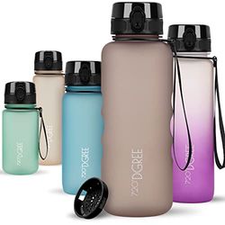 720°DGREE Water Bottle 1.5 Liter "uberBottle" +Fruit-Sieve, softTouch - Waterfles BPA-Free, Lekvrij, Herbruikbaar - Grote XL Drinkfles, Sportfles voor Gym, Fitness-Studio, Camping, Outdoor, Travel