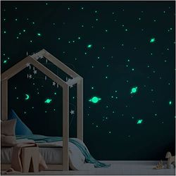 Ambiance-Live Adhesivos fosforescentes de la vía Láctea – 390 Estrellas y Planetas