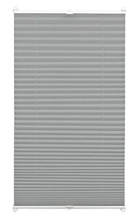 Gardinia 31392 Tenda Plissettata con Morsetto di Fissaggio, Tessuto, Ardesia, 70 x 130 cm