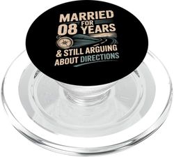 8 Year Of Marriage - 8 year wedding anniversary for him PopSockets PopGrip para MagSafe