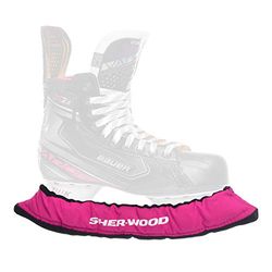 Sherwood Unisex SHER WOOD Junior Pro ijshockey, elastische schaatskousen voor kinderen, ijshockey-schaatsen 2, roze, eenheidsmaat EU