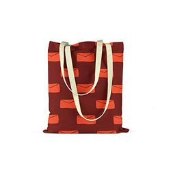 Bonamaison, Bolso De Mano Impreso, Bolso de la Compra Reutilizable, Bolso De Compras, Lavable a Máquina, Ecológico, Plegable, Bolso de Tela de Lona con Asas, 34X40 Cm - Diseñado y Fabricado en Turquía