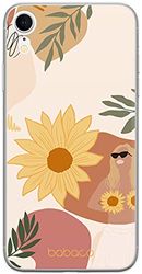 ERT GROUP mobiltelefonfodral för Apple Iphone XR originalt och officiellt licensierat Babaco mönster Flowers 015 Vit optimalt anpassad till formen på mobiltelefonen, fodral tillverkad av TPU-plast