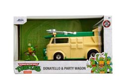 Jada Turtles Party Wagon 1:24 Voiture moulée sous Pression ou Cadeau et pour Une Collection pour Enfants et Adultes, Jaune/Vert