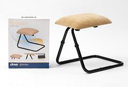 Drive Devilbiss Repose-pieds réglable en tissu chenille beige et structure noire