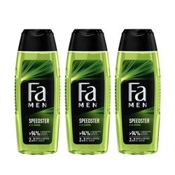 Fa - Shampoo - Doccia - Speedster - flacone da 250 ml - Confezione da 3