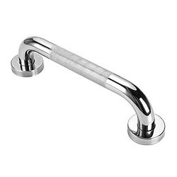 Kibath 420341 veiligheidsgreep, antislip, 50 cm, 304 roestvrij staal, 6 bevestigingspunten voor wandmontage, pluggen en schroeven inbegrepen.