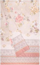 Bassetti Hanami Foulard av 100% bomull i färgen beige 41, mått: 270 x 270 cm – 9330054
