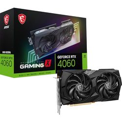 MSI GeForce RTX 4060 GAMING X 8G Graphics Card - RTX 4060 GPU, 8GB GDDR6 (17Gbps/128-bit), PCIe 4.0 - TWIN FROZR 9 (2 x TORX Fan 5.0), RGB - HDMI 2.1, DisplayPort 1.4a