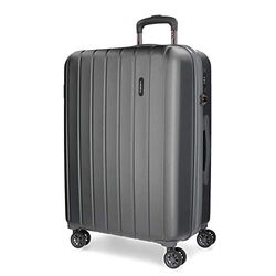 Movom Trä kabinväska, medelstor, stor och uppsättningar, styvt ABS TSA-lås, 4 dubbla hjul, utdragbart handbagage från Joumma Bags, antracit, 70 cm, Medium resväska