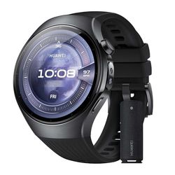 HUAWEI Watch 5, 46mm Smartwatch, + Sound Joy 2 Negro, Multi-Sensor Revolucionario X-Tap, SpO2 con la Yema del Dedo, Health Glance, ECG, HRV, eSIM, Android & iOS