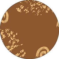 Bonateks, Ronde digitaal bedrukte muismat, antislip onderkant, voor kantoor en thuis, diameter: 22 cm
