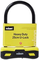 Rolson 66743 250 x 165 mm U Type Bicycle Lock