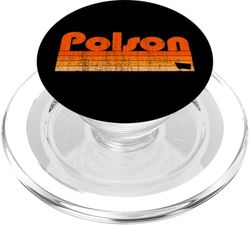 Polson, Montana, estilo retro de los 80 PopSockets PopGrip para MagSafe