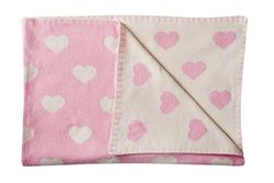 Schardt 15 001 201 Baby Couverture plaid Big Star, 95 x 120 cm, rose