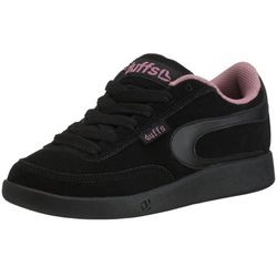 Duffs Gambler Sued Women Sneaker, zwart/zwart/roze, zwart, 40.5 EU