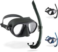 Cressi Calibro + pacotes clássicos de snorkel, unissexo para adulto, verde