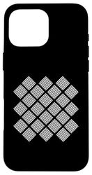 Abstracción Cuadrados Simetría Blanco Negro Bauhaus Formas Mania Carcasa para iPhone 16 Pro Max