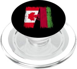 Canada Malawi Media Bandera Canadiense Malawi Jersey PopSockets PopGrip para MagSafe