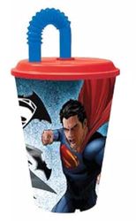 ALMACENESADAN, 0000; Reusable Cane Cup, Capacity 430 ml; Ideal for Any Occasion, Licensed (BAT VS Super)