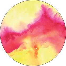 Bonateks, Ronde digitaal bedrukte muismat, antislip onderkant, voor kantoor en thuis, diameter: 22 cm