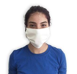 Hilding Sweden Lot de 10 masques pour nez de la bouche Modèle 12 polycoton lavable Blanc