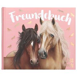 Depesche 13198 Miss Melody - Vriendschapsboek in roze, met paardenmotief en ponymotief in goud, vriendschapsboek met 108 pagina's om in te schrijven en te versieren