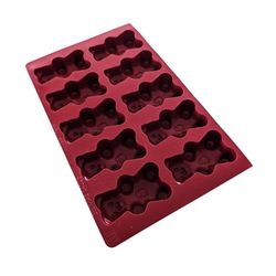 Maé, Molde de silicona osito gigante, 10 cavidades, 118 ml, Fabricado en Francia, 24x39 cm