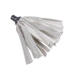 Homéa, Mop con pastiglie raschianti in poliestere, frange, lunghe 25 cm