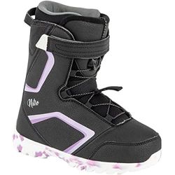 Nitro Droid Qls Botas de Snowboard, Niños, Blk-Purple-White, 210