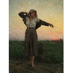 Artery8 Breton Tired Gleaner Unframed Wall Art Print Poster Home Decor Premium