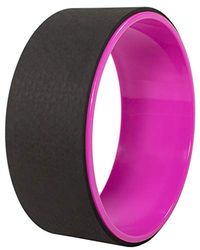 Fitvids Ruota per yoga per stretching, supporto comodo per posizioni yoga e backbends, rosa