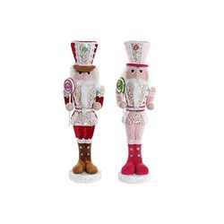 Adorno Navideño DKD Home Decor Poliéster PVC (22 x 16 x 63 cm) (2 pcs)