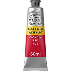 Winsor & Newton Galeria, Tinta acrílica, vermelho (Cadmium Red Hue), 60 ml, 60