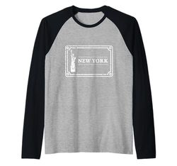 snirt New York T-shirt NY New York Hoodie NY - Funda para teléfono móvil Camiseta Manga Raglan