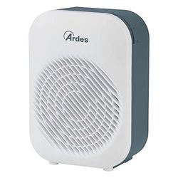 Ardes ARAM4F14W BALDO Elegante ventilatorkachel, 2 standen, met kamertemperatuurthermostaat, compact design, grijs