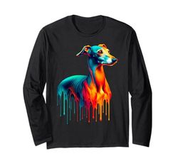 Dripping Paint Art Italian Greyhound Italian Sighthound Iggy Manga Larga