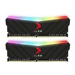 PNY 16GB XLR8 Gaming Epic-X RGB DDR4 4000MHz (PC4-32000) Memoria RAM - (MD16GK2D4400018XRGB), Nero