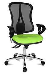 Topstar Head Point SY Deluxe, ergonomische bureaustoel, inclusief armleuningen, stof, appelgroen/zwart