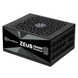 SilverStone Technology ZEUS 1650R Titanium, 80 PLUS-Titanium-1650-W-ATX-3.1- und vollständig modulares PCIe-5-ATX-Netzteil, SST-ZU1650R-TM