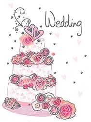 Piccadilly Greetings Mini Card Wedding - 80 x 110 mm