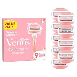 Gillette Venus Venus Comfortglide Spa Breeze-scheersysteem Voor Vrouwen 9 Navulmesjes 3 Ingebouwde Mesjes Voor Een Gladde Zachte Scheerbeurt Met Langdurig Resultaat