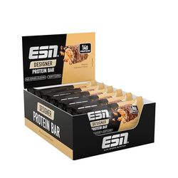 ESN Designer Protein Bar, Peanut Caramel, 12 x 45 g - High Protein Bar - Made in Germany