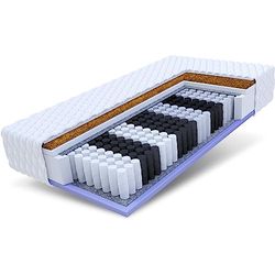 FDM VOYAGER-160-200-JERSEY Matelas à Ressorts ensachés, Blanc, 160 x 200 x 24 cm